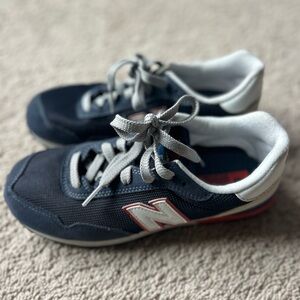 New Balance Kids' Navy and Gray Sneakers